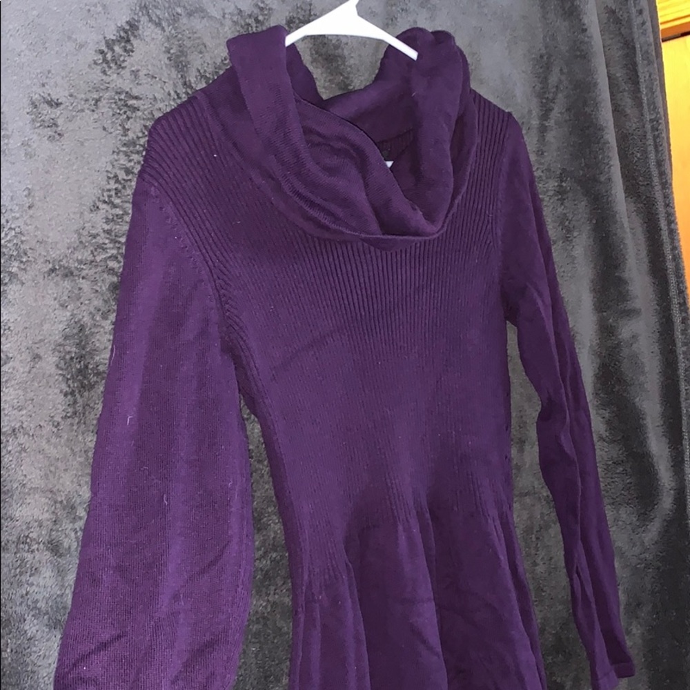 Purple Relativity Knee-Length Dress